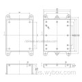 Nivel de protección IP65 ABS impermeable caja de conexiones de montaje en pared caja de electrónica al aire libre caja de conexiones a prueba de explosiones agua